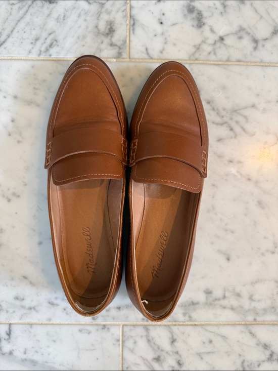 Madewell Shoes - Madewell Tan Leather Penny Loafers
